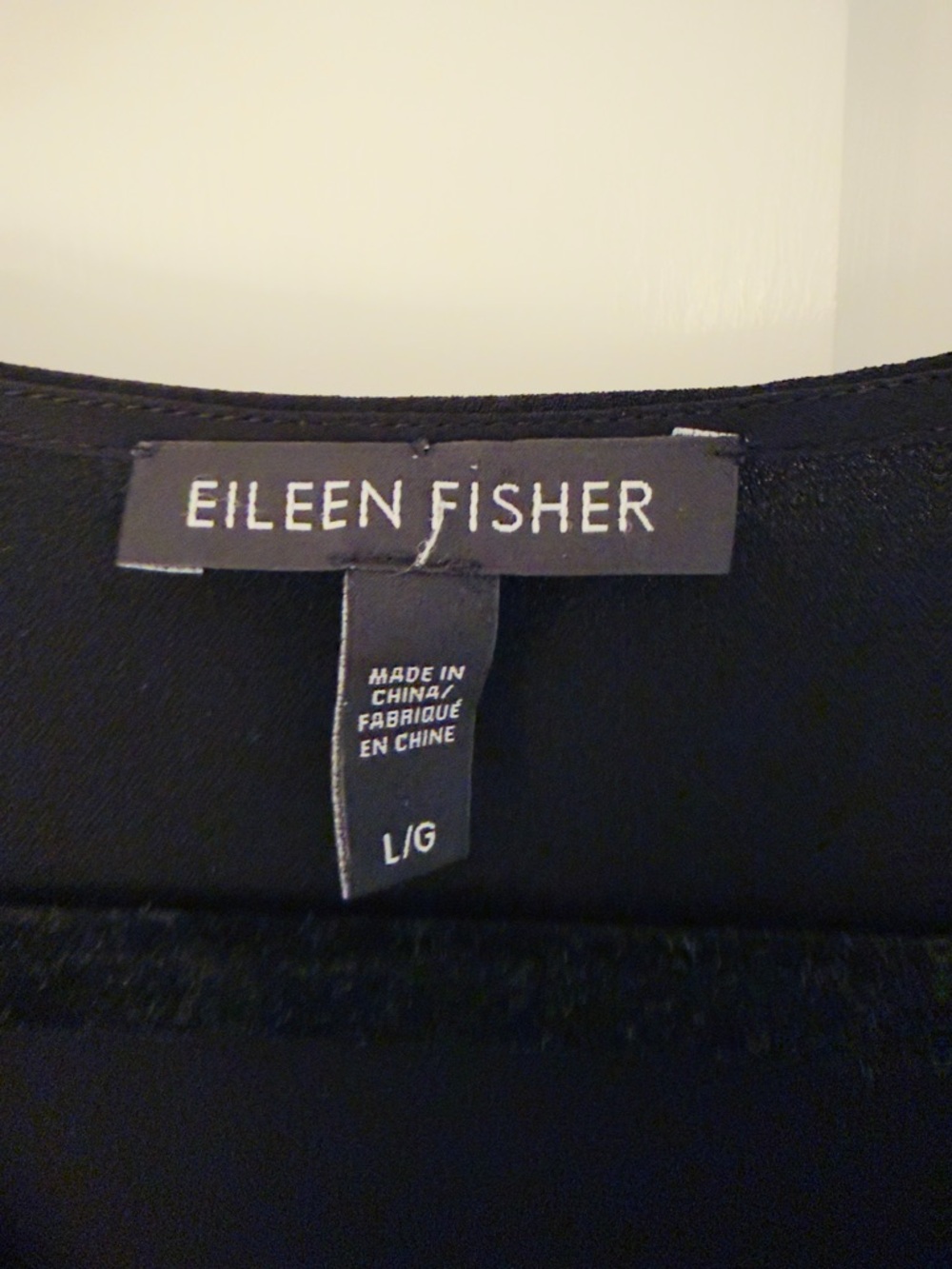 Eileen Fisher Silk Crepe V-neck Midi dress in Black - Picture 5 of 7